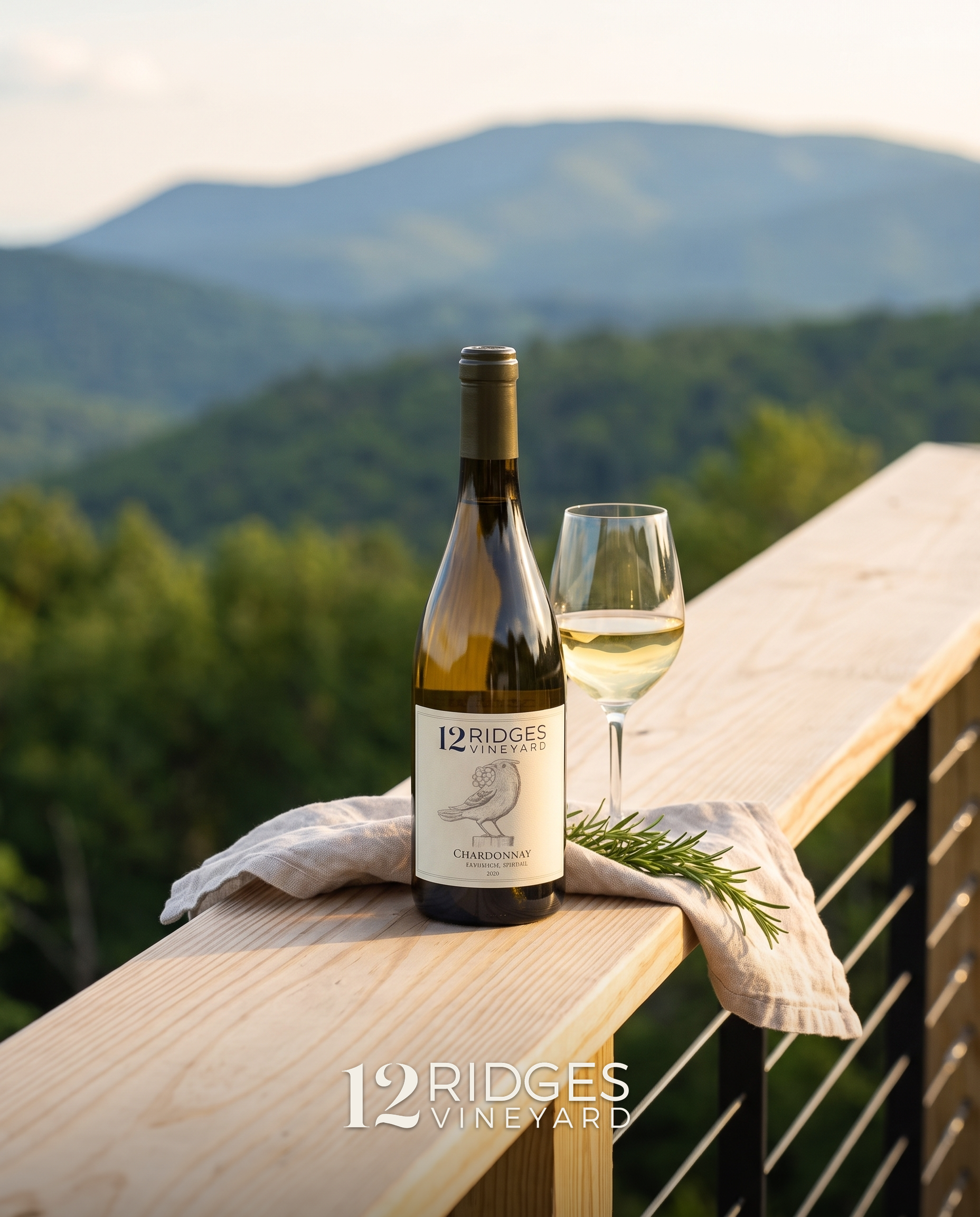 Chardonnay on the rail